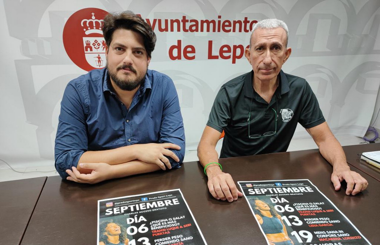 Ayuntamiento y Prado Sport Lepe presentan las charlas gratuitas sobre salud y deporte que se desarrollarán en septiembre