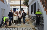Comienzan las obras de adoquinado en El Rompido, que dan inicio a las actuaciones del Plan de Playas de la Diputación en Cartaya